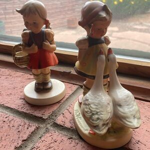 💚Goose girl and School girl Hummel bundle original collectible made in Germany